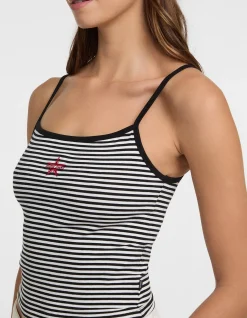 Gj Emb Star Tank Top Striped