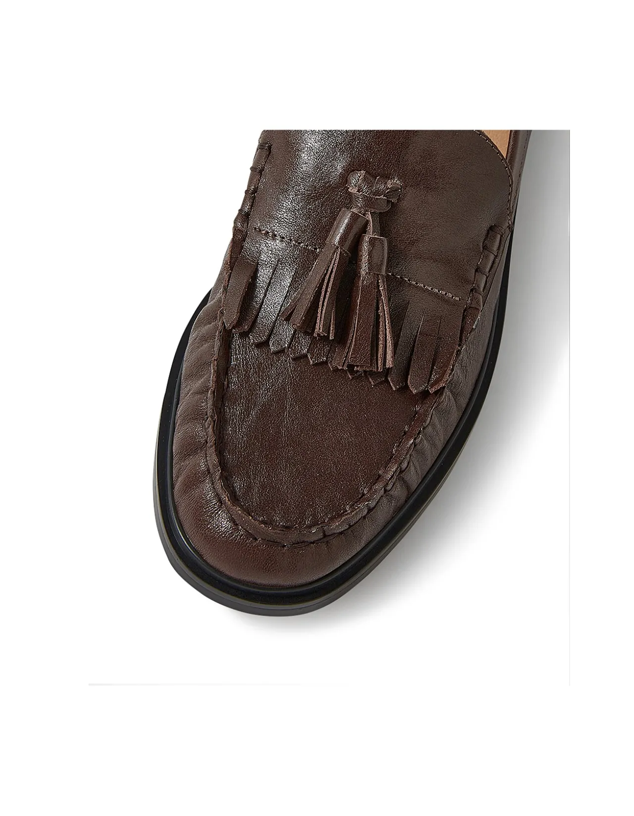 GLAYNN Tassel Leather Loafers