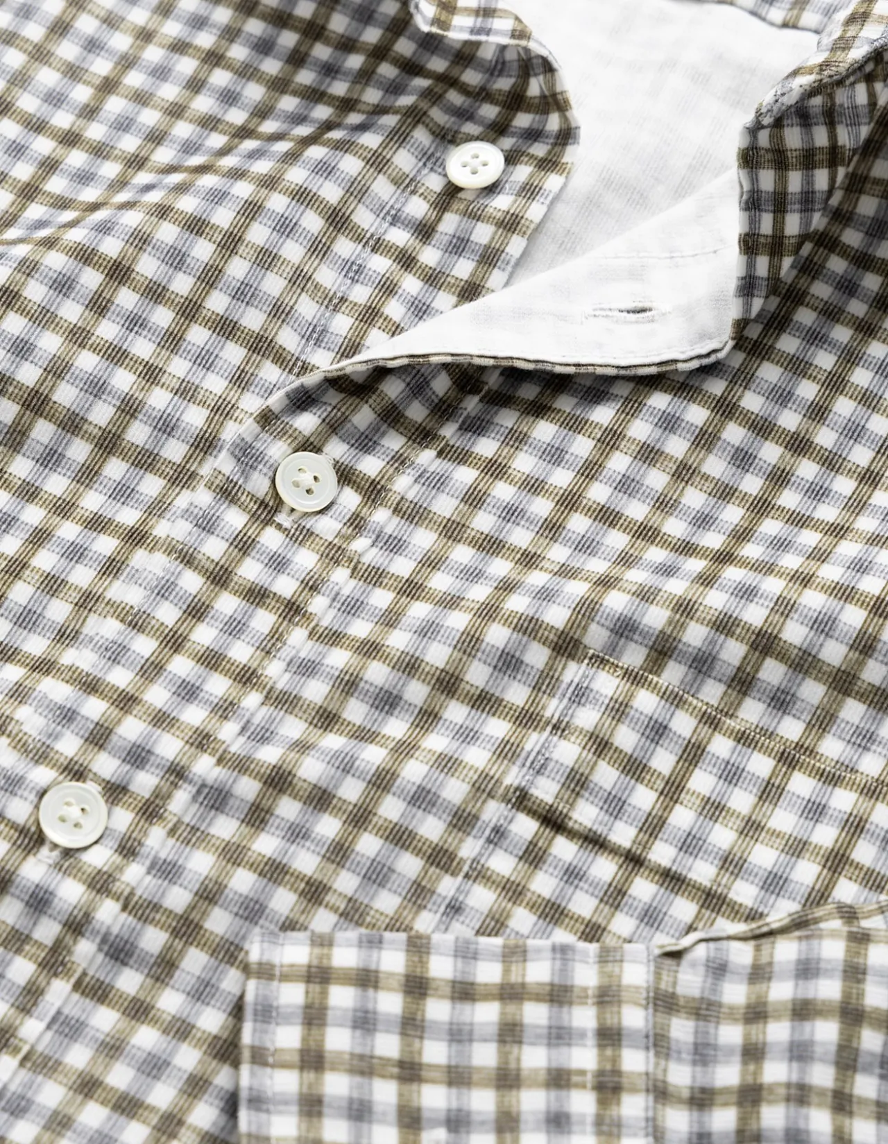 GLEDKNOWE LONG SLEEVE SPORTS FIT SHIRT - OLIVE