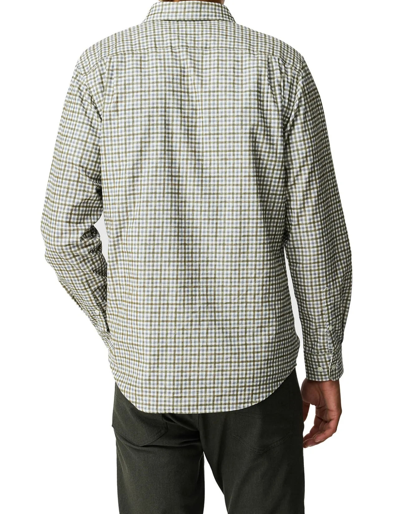 GLEDKNOWE LONG SLEEVE SPORTS FIT SHIRT - OLIVE