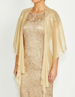 GOLD SILK SHRUG