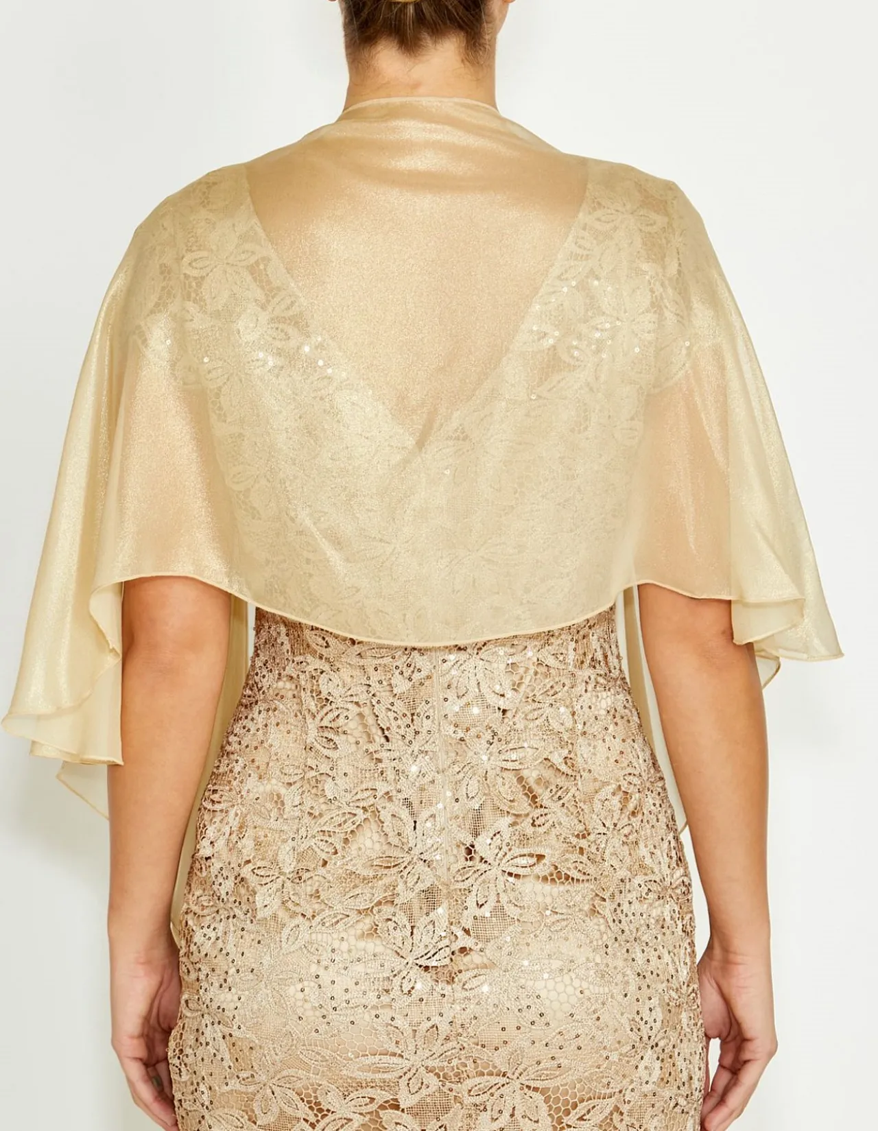 GOLD SILK SHRUG