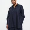 GOOD EARTH COTTON DEMI SHIRT