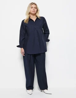 GOOD EARTH COTTON DEMI SHIRT