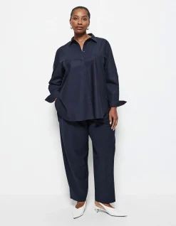 GOOD EARTH COTTON DEMI SHIRT