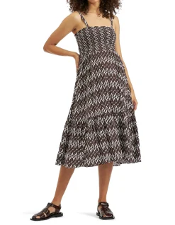 GRACE SHIRRED DRESS