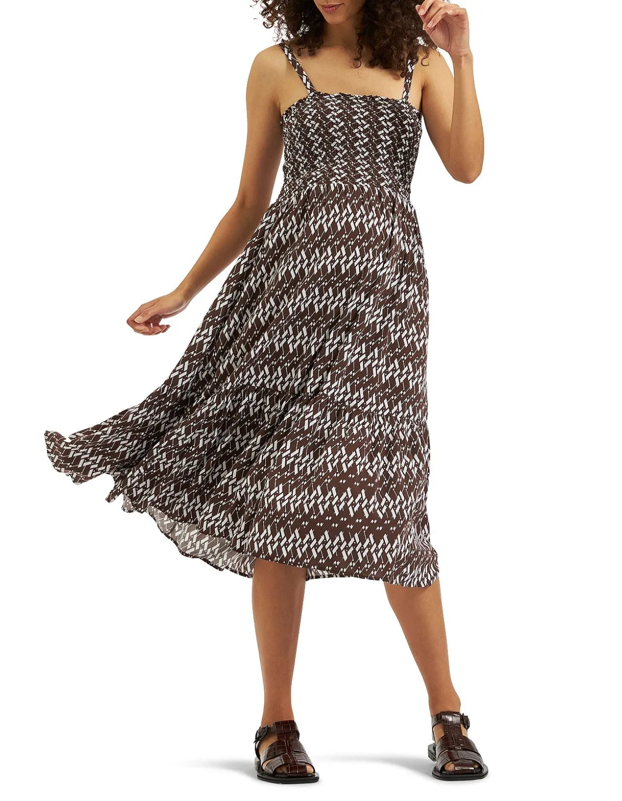 GRACE SHIRRED DRESS