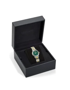 Greca Sphere Petite Green Guilloche Bracelet Watch