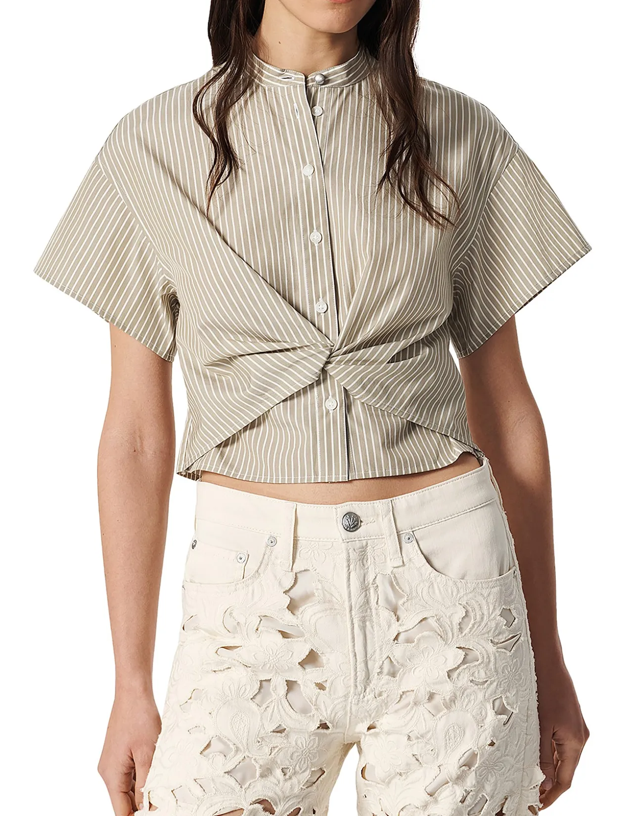 Gretchen Stripe Poplin Shirt