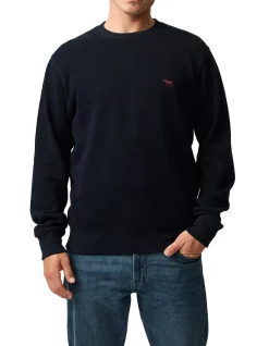 GUNN CREW NECK SWEAT - DEEP SEA