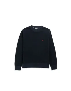 GUNN CREW NECK SWEAT - DEEP SEA