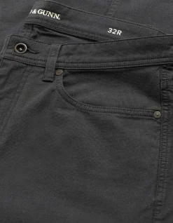 Gunn Straight Fit Micro Textured Cotton Jeans