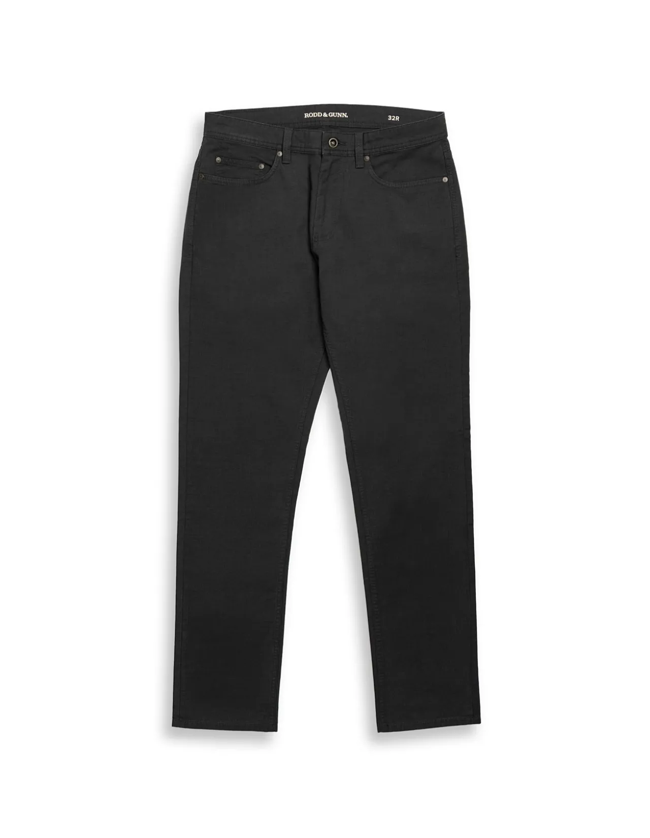 Gunn Straight Fit Micro Textured Cotton Jeans
