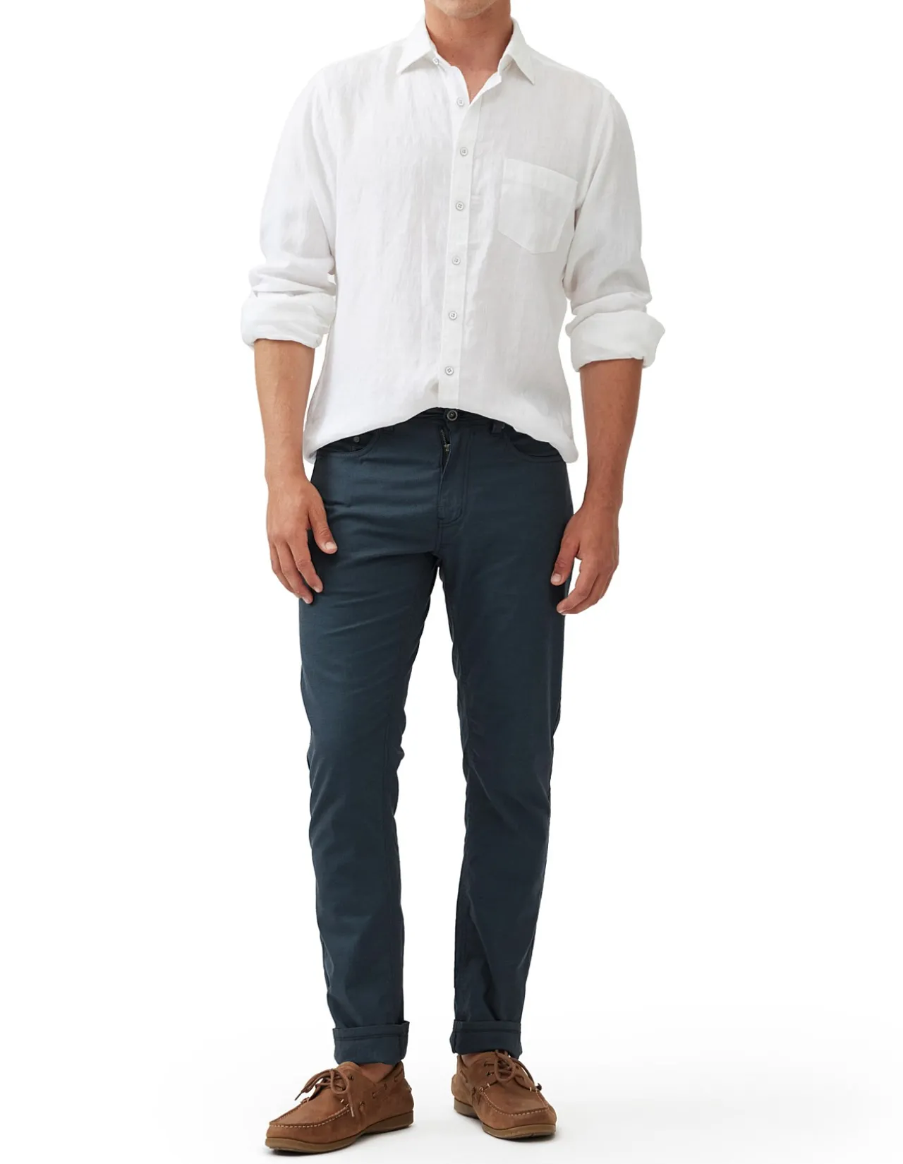 Gunn Straight Fit Micro Textured Stretch Jeans