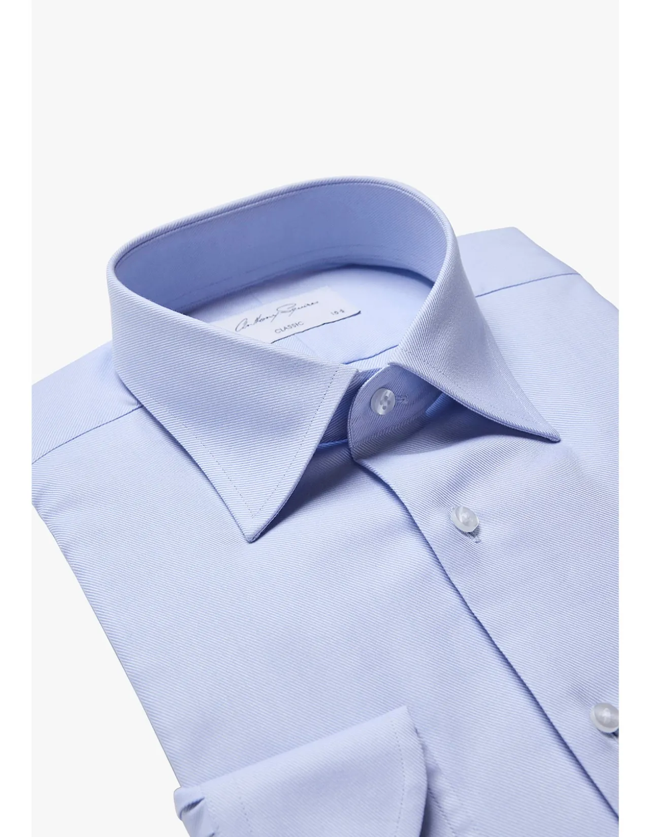 GUS FORMAL SHIRT - BLUE TWILL