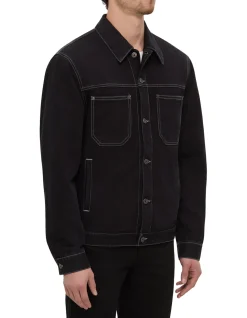 HALF ARROW DEN SKATE JACKET STONE RAW
