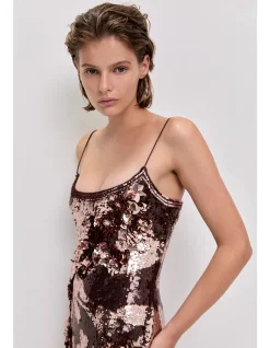 Halo Midi Sequin Dress