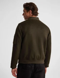 HAMISH WOOL BLEND BOMBER JACKET