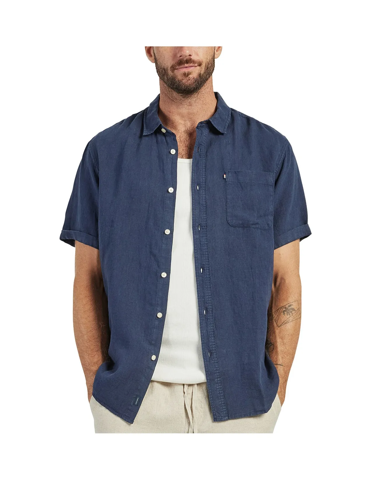 HAMPTON LINEN S/S SHIRT