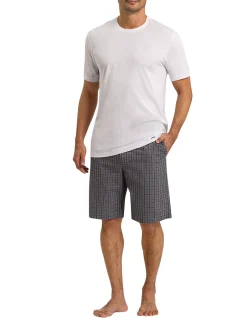 HANRO WHITE SHORT SLEEVE SHIRT