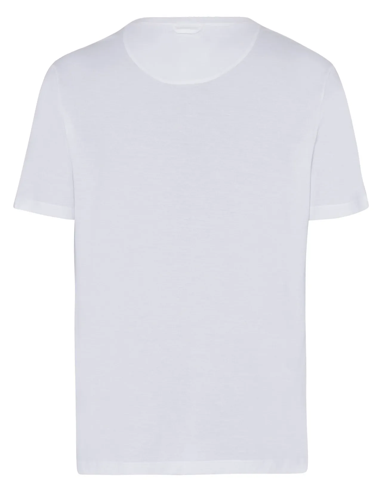 HANRO WHITE SHORT SLEEVE SHIRT