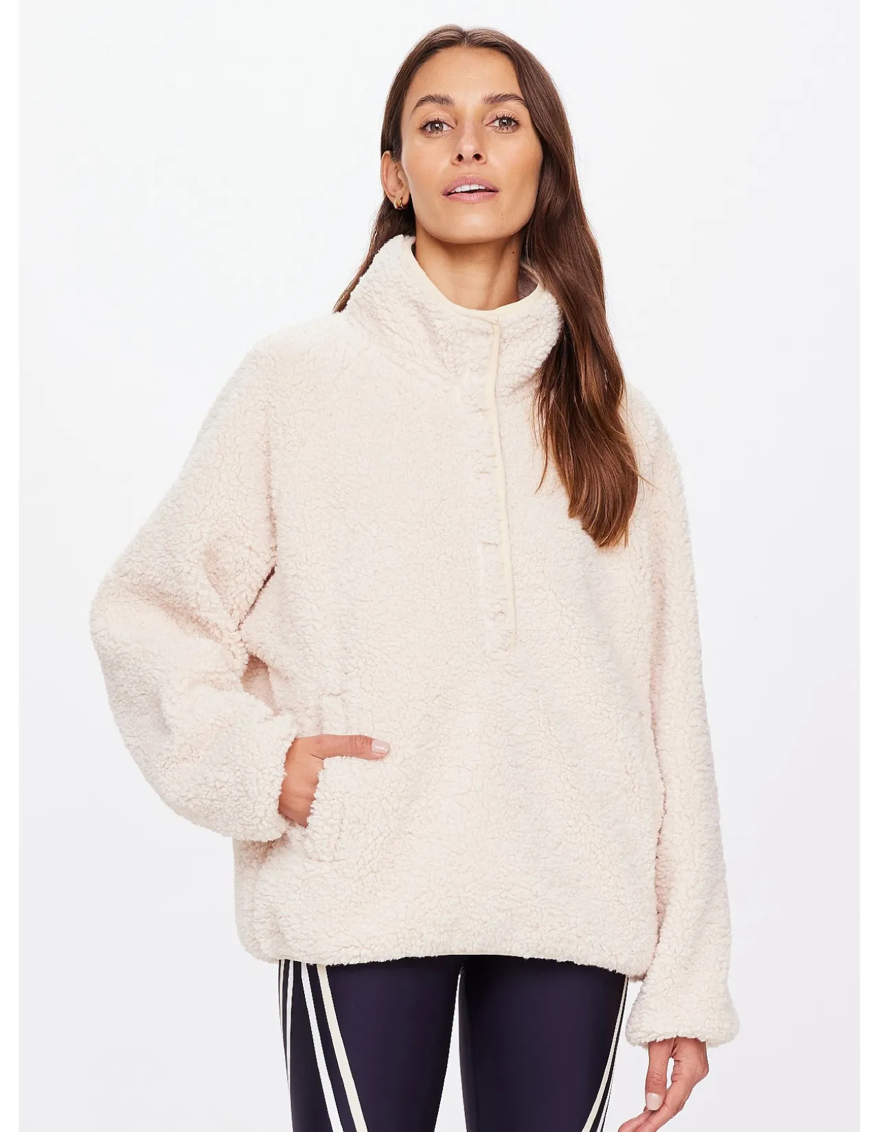 Harlow Recycled Fleece Quarter Snap Pullover