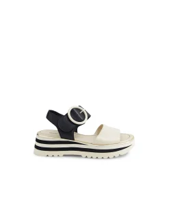 Harlows Two Tone Platform Strap Sandals