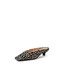 Harry Mi Pony Print Kitten Heel Mules
