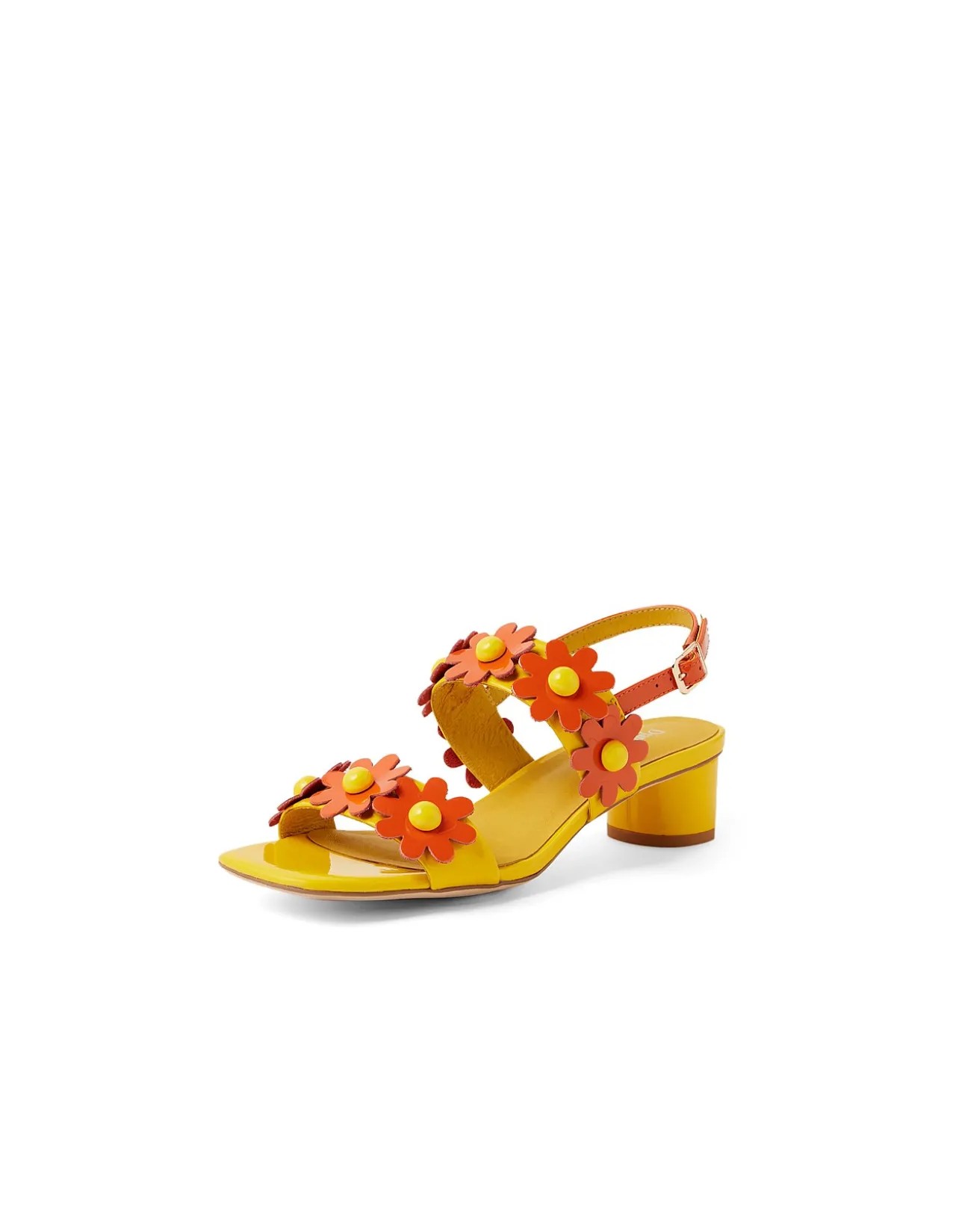 HATSYL DJ YELLOW ORANGE PATENT LEATHER