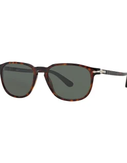 HAVANA GREEN Square Acetate Sunglasses