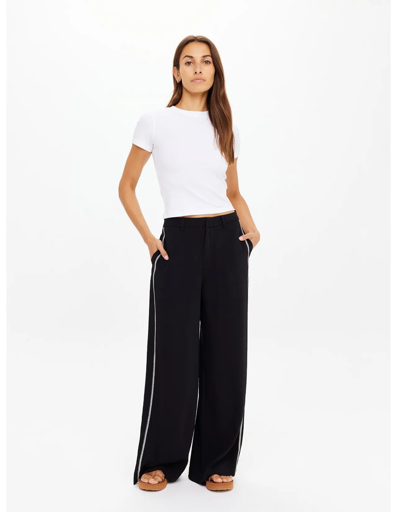 Haveli High Waist Wide Leg Pant