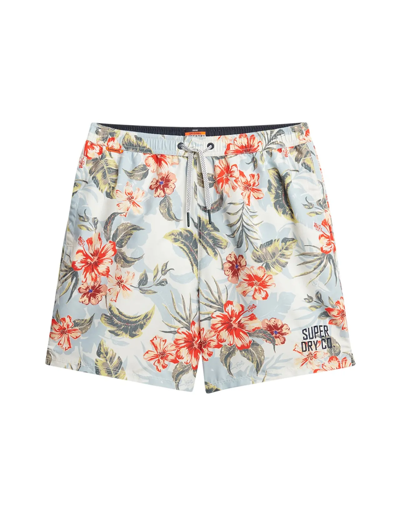 Hawaiian Print 17 Swim Short