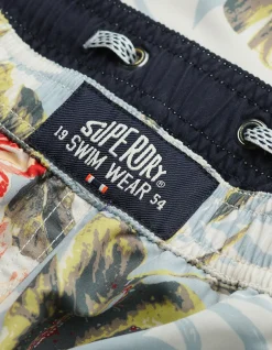 Hawaiian Print 17 Swim Short