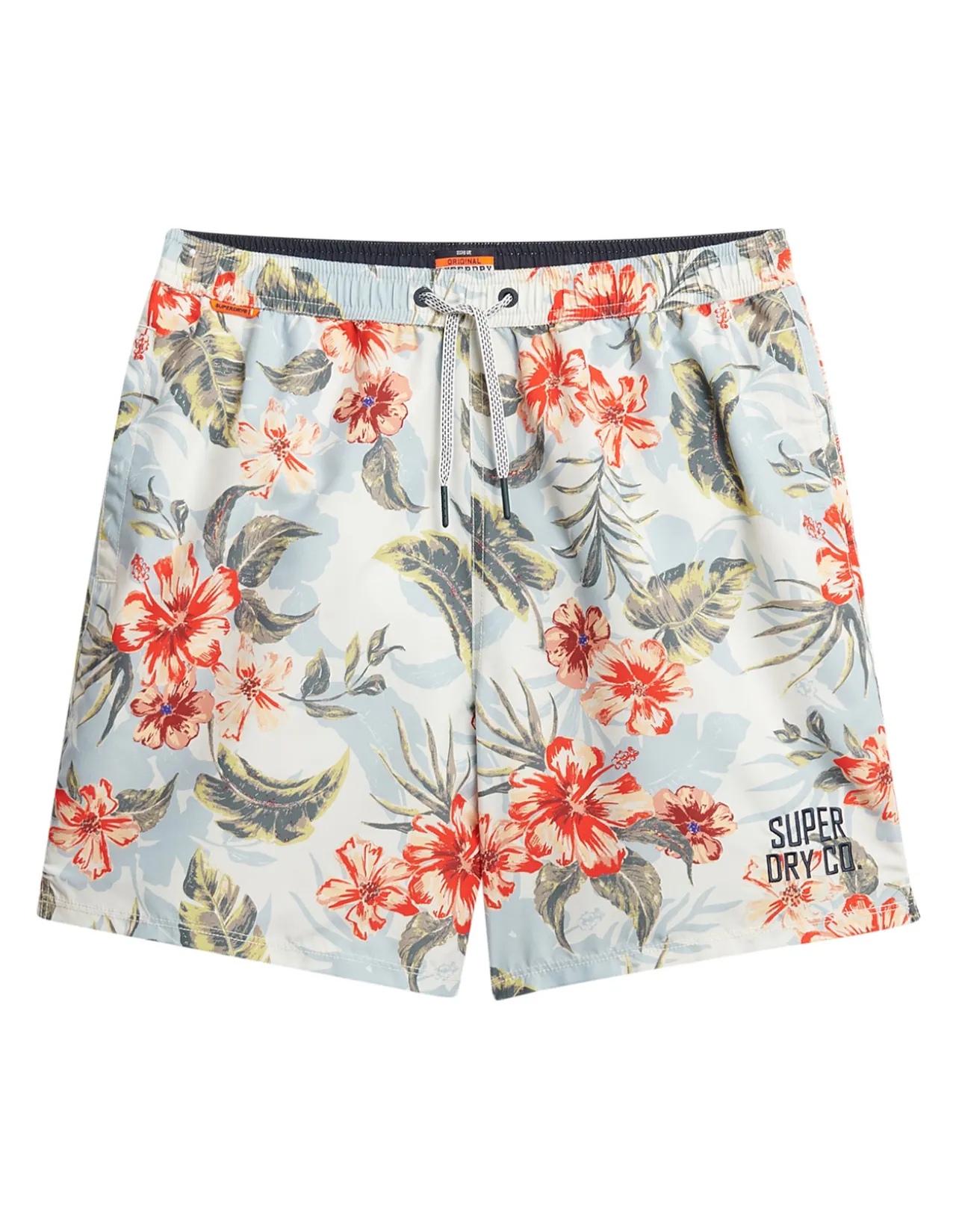 Hawaiian Print 17 Swim Short