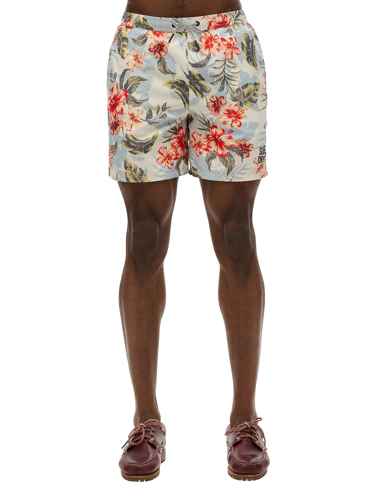 Hawaiian Print 17 Swim Short