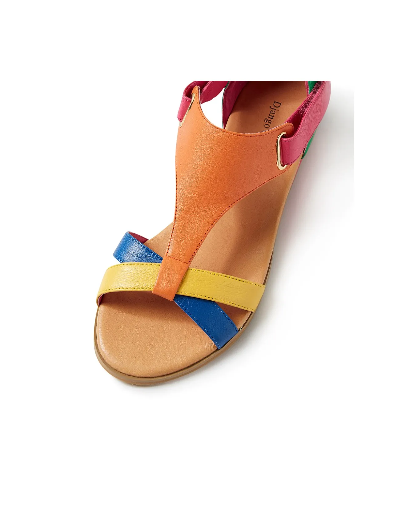 Hayzel Bright Multi Strap Flat Sandals