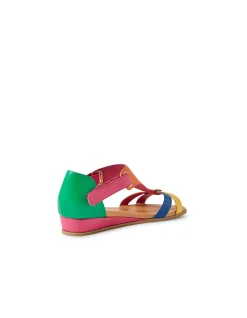 Hayzel Bright Multi Strap Flat Sandals