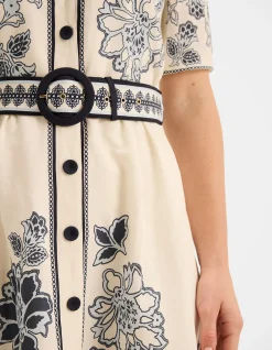 Hazel Floral Border Dress