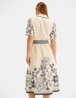 Hazel Floral Border Dress
