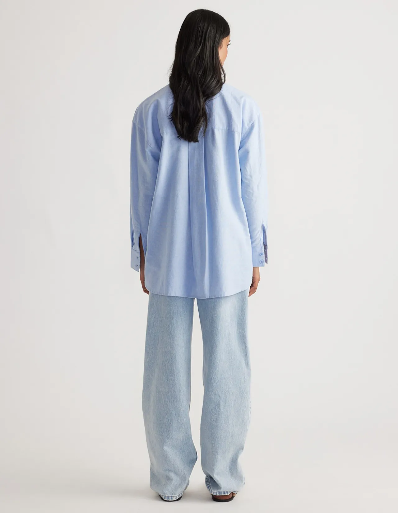 HEATHER OXFORD OVERSIZED SHIRT