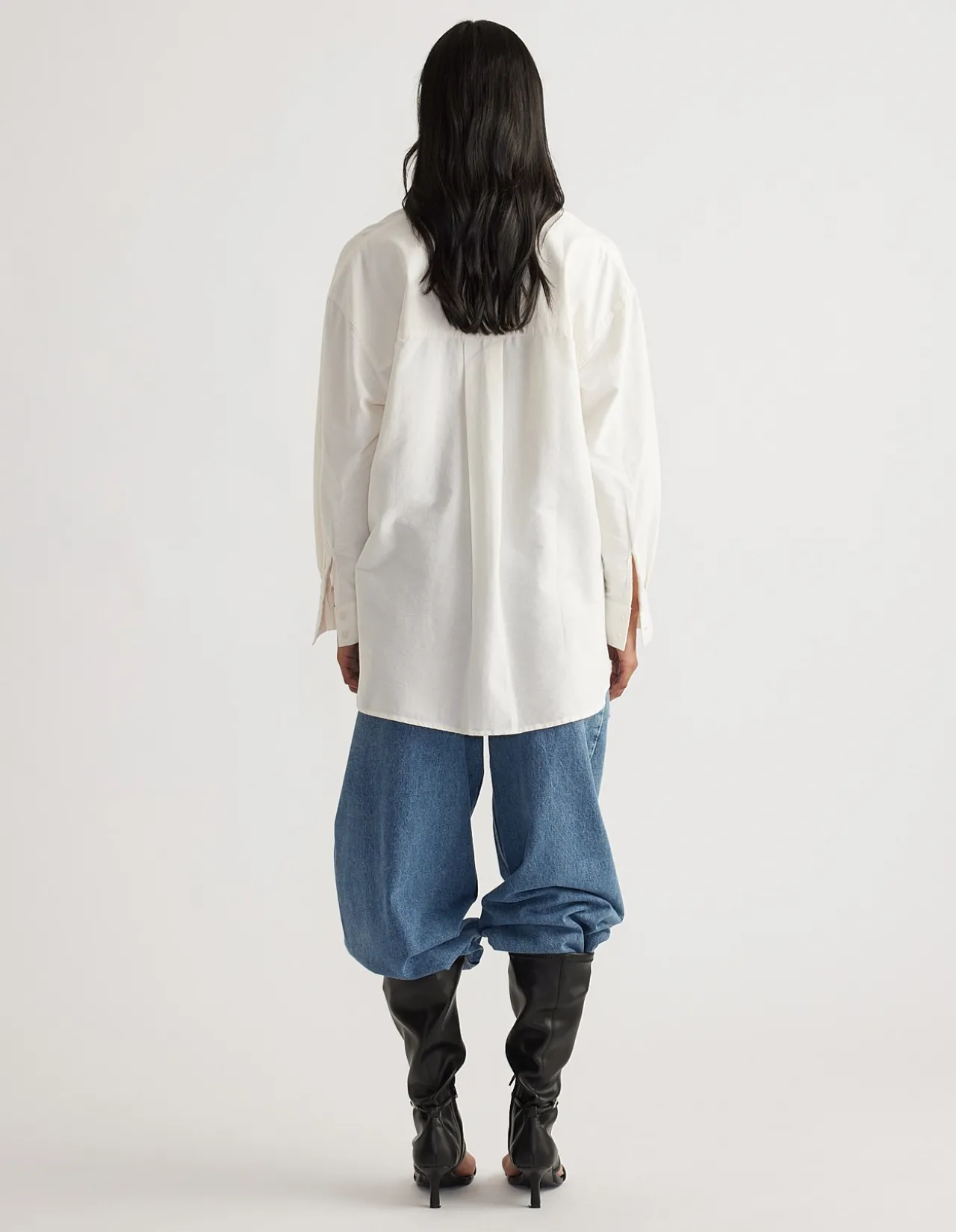 HEATHER OXFORD OVERSIZED SHIRT