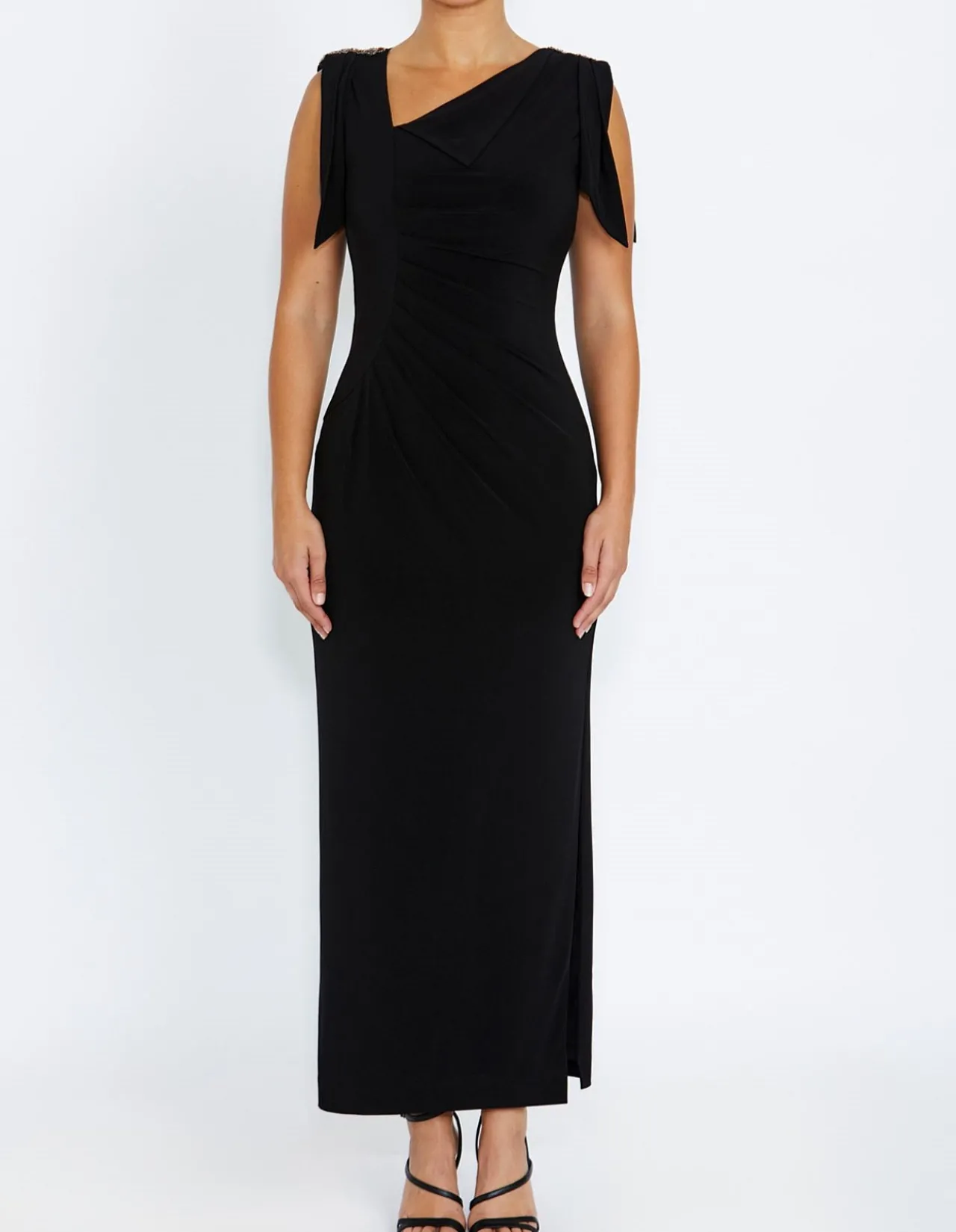 HEBE BLACK JERSEY GOWN