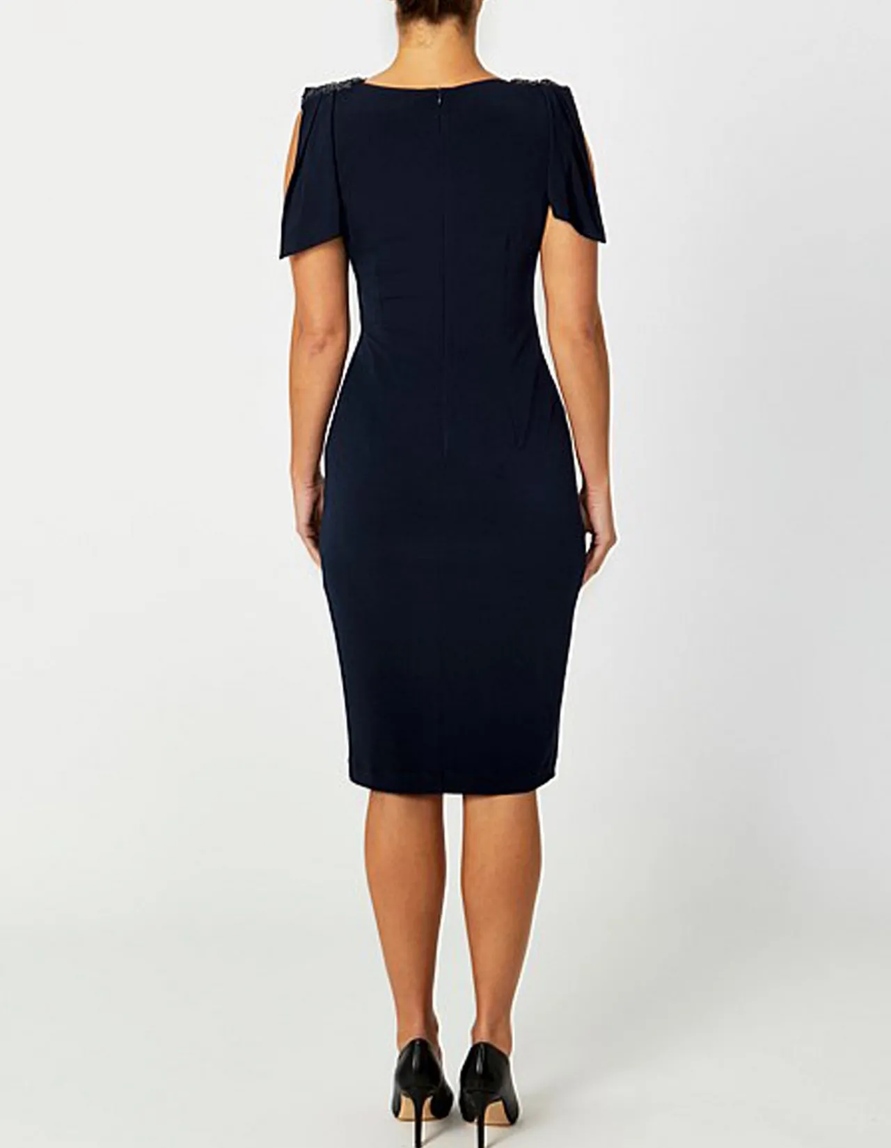 HEBE NAVY JERSEY DRESS