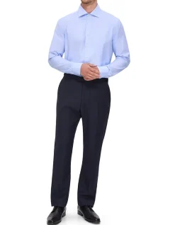 HERRINGBONE STRIPE MODERN FIT SHIRT