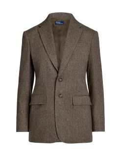 HERRINGBONE WOOL BLAZER