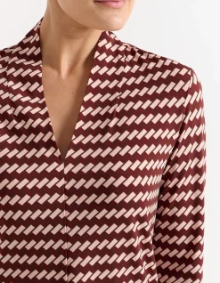 HIGH NECK 3/4 SLEEVE TOP