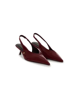 HILDA PATENT SLINGBACK PUMPS