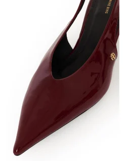 HILDA PATENT SLINGBACK PUMPS