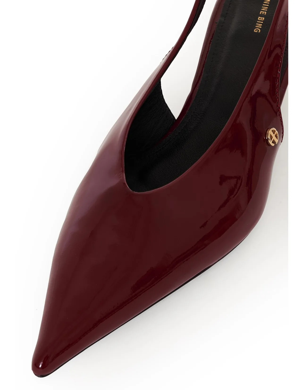 HILDA PATENT SLINGBACK PUMPS