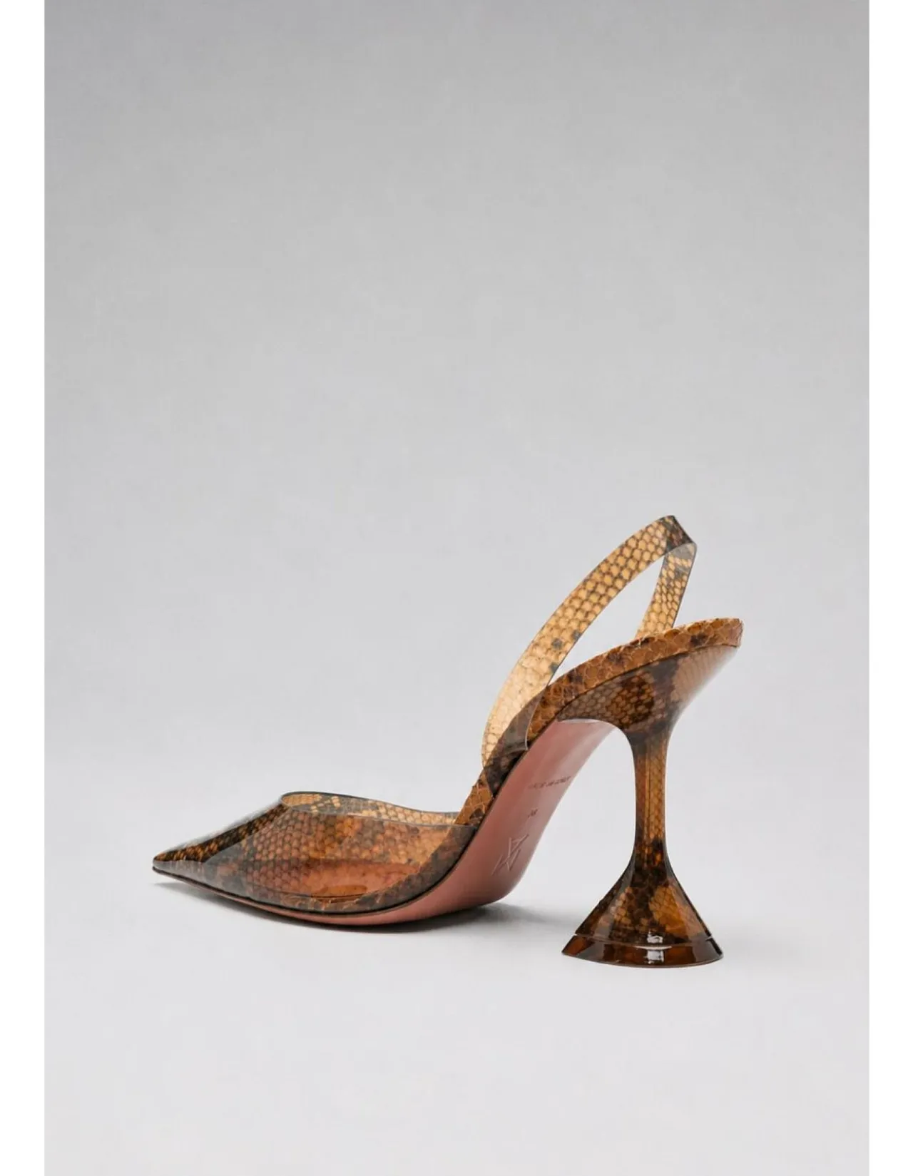 HOLLI GLASS SLING 95 CL GLASS HEEL PVC